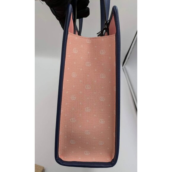 Gucci kids x Jetsons GG Supreme Tote Handbag Pink/Navy 605614 - Picture 5 of 13